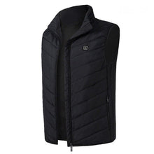 Load image into Gallery viewer, Winter Outdoor Men Electric Heated Vest USB Heating Vest Winter Thermal Cloth Feather Camping Hiking Warm Hunting Jacket
