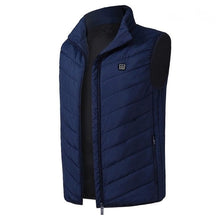 Load image into Gallery viewer, Winter Outdoor Men Electric Heated Vest USB Heating Vest Winter Thermal Cloth Feather Camping Hiking Warm Hunting Jacket
